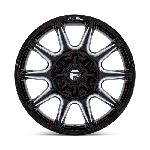 Fuel Off-Road D880 20X9 Gloss Black Milled BLANK +1mm