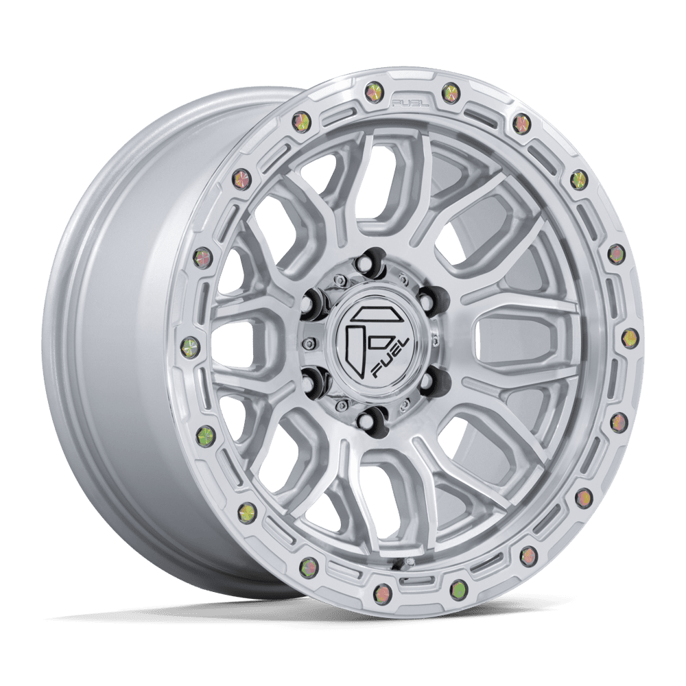 Fuel Off-Road D881 20X10 Gloss Silver W/ Machined Face 8x180 -18mm
