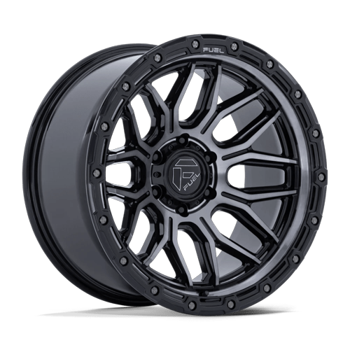 Fuel Off-Road Aluminum Wheels 18X9 Surge FC881 Gloss Black Machined W/ Gray Tint