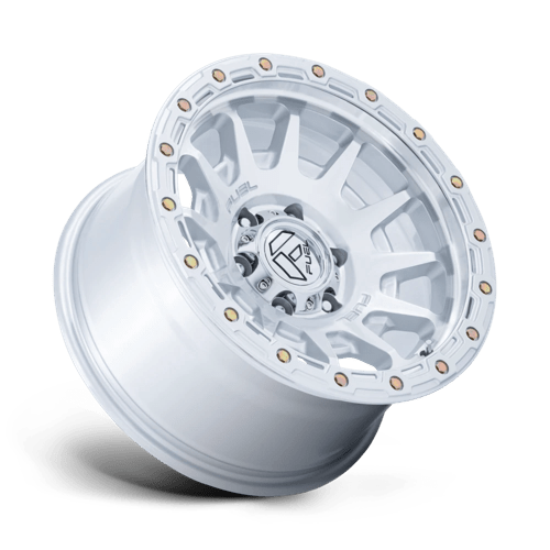 Fuel Off-Road D884 18X9 Gloss Silver W/ Machined Face 6x135 +1mm