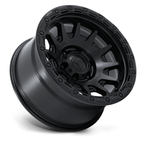 Fuel Off-Road Aluminum Wheels 17X9 Fortress FC884 Matte Black W/ Gloss Black Lip