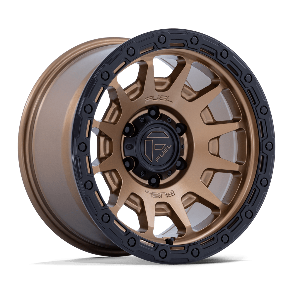 Fuel Off-Road D884 17X9 Matte Bronze W/ Gloss Black Lip 6x139.7 -12mm