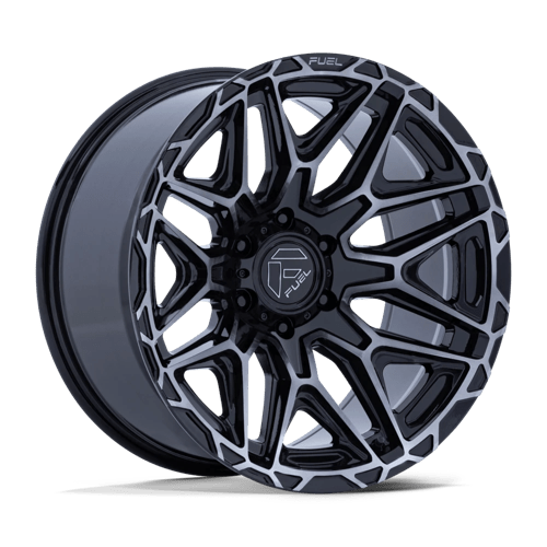 Fuel Off-Road Aluminum Wheels 22X9 Injector FC885 Gloss Black W/ Machined Dark Tint Face