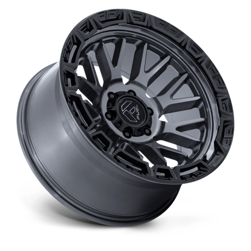 Fuel Off-Road Aluminum Wheels 20X9 Rail FC890 Gloss Gunmetal W/ Gloss Black Lip