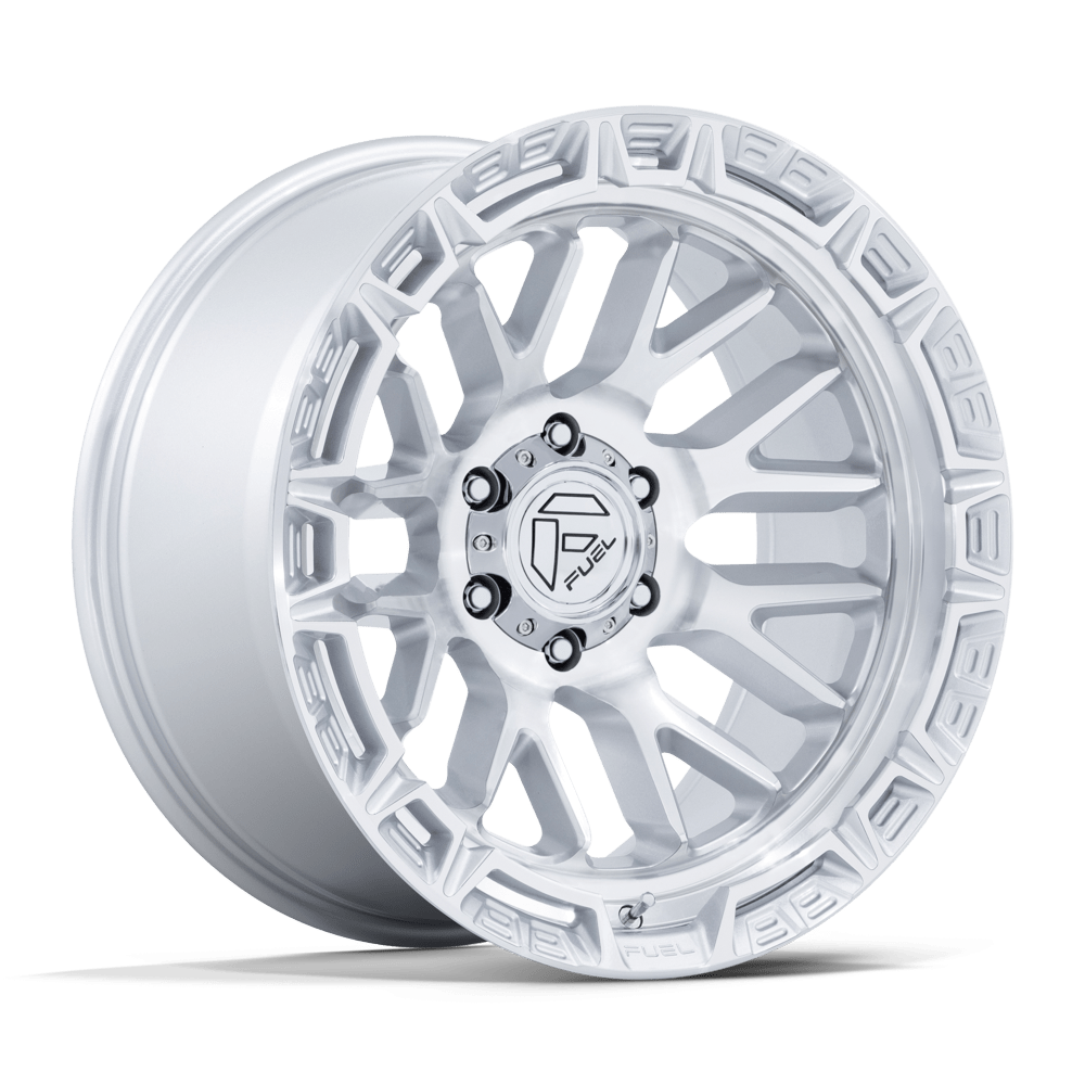 Fuel Off-Road D890 20X10 Gloss Silver W/ Machined Face 6x139.7 -18mm