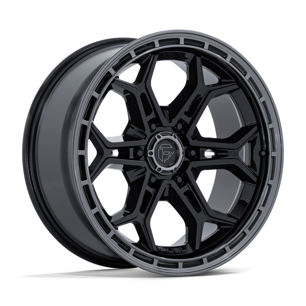 Fuel Off-Road D896 20X9 Gloss Black W/ Gloss Gunmetal Lip 6x139.7 +20mm