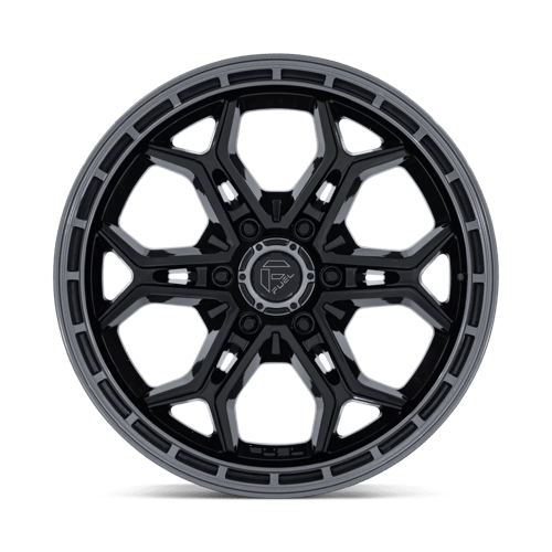 Fuel Off-Road D896 20X9 Gloss Black W/ Gloss Gunmetal Lip 6x135 +1mm