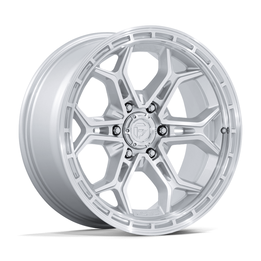 Fuel Off-Road D896 20X9 Gloss Silver W/ Machined Face 6x139.7 +1mm