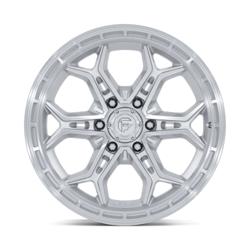 Fuel Off-Road D896 20X9 Gloss Silver W/ Machined Face 6x135 +20mm