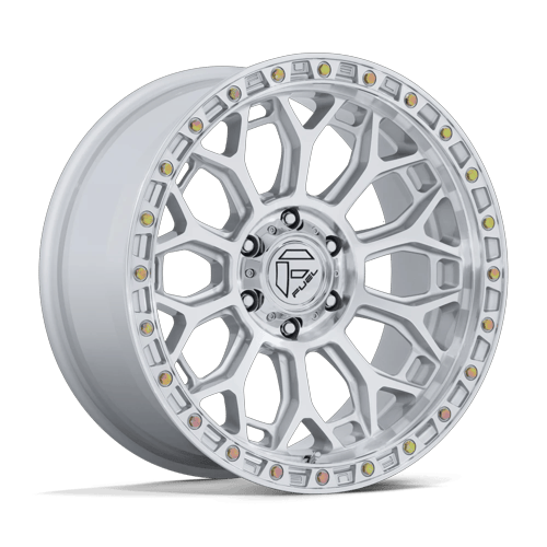 Fuel Off-Road Aluminum Wheels 20X9 Talon FC901 Gloss Silver W/ Machined Face
