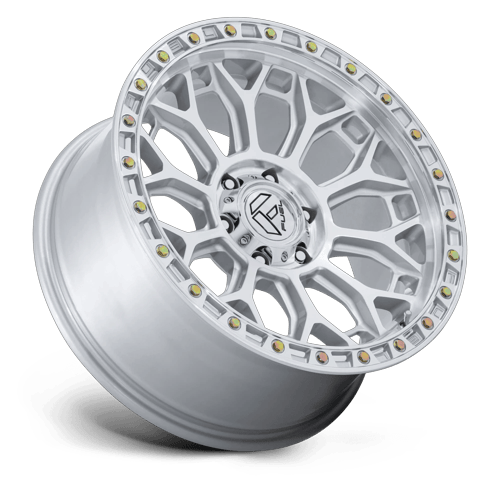 Fuel Off-Road D901 20X9 Gloss Silver W/ Machined Face 6x135 +20mm