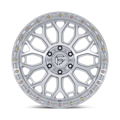 Fuel Off-Road Aluminum Wheels 17X9 Talon FC901 Gloss Silver W/ Machined Face