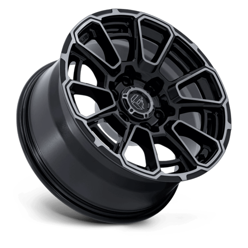 Fuel Off-Road Aluminum Wheels 18X9 Foxhound FC910 Gloss Black Dark Tinted Clear