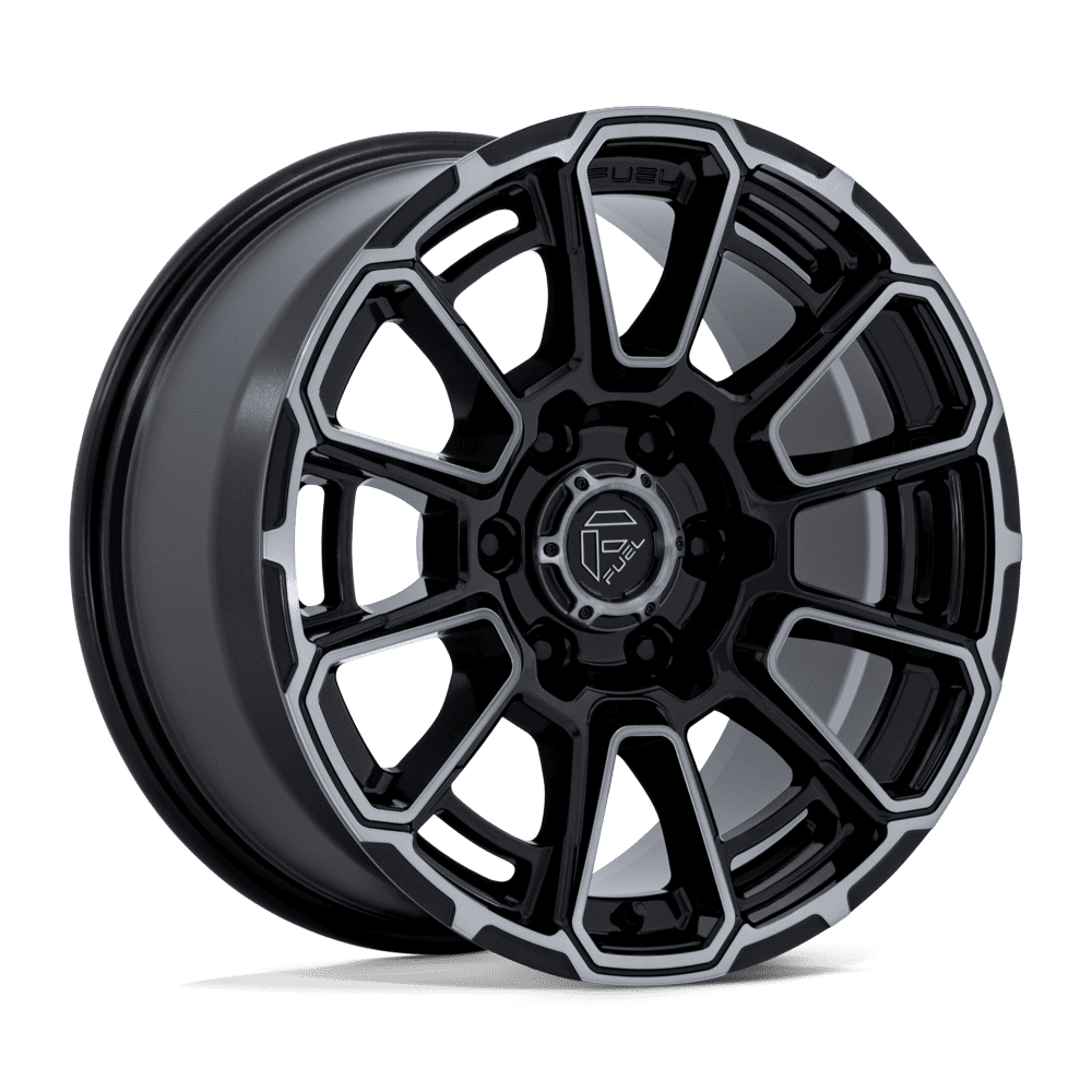 Fuel Off-Road Aluminum Wheels 18X9 Foxhound FC910 Gloss Black Dark Tinted Clear