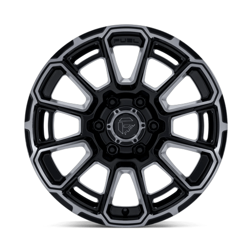 Fuel Off-Road Aluminum Wheels 18X9 Foxhound FC910 Gloss Black Dark Tinted Clear