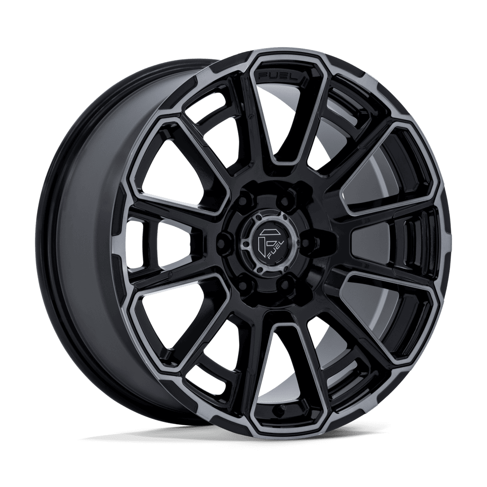 Fuel Off-Road Aluminum Wheels 20X9 Foxhound FC910 Gloss Black Dark Tinted Clear