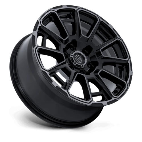 Fuel Off-Road Aluminum Wheels 20X9 Foxhound FC910 Gloss Black Dark Tinted Clear