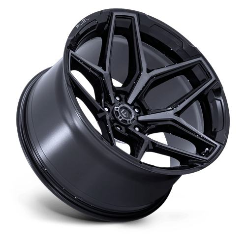 Fuel Off-Road Aluminum Wheels 20X10 FLUX Gloss Black Brushed Face W/ Gray Tint