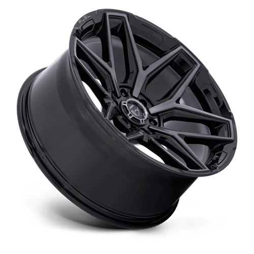 Fuel Off-Road Aluminum Wheels 20X10 FLUX Gloss Black Brushed Face W/ Gray Tint