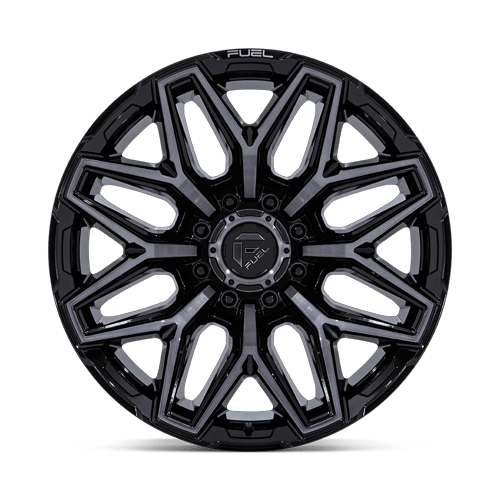 Fuel Off-Road Aluminum Wheels 22X12 FLUX Gloss Black Brushed Face W/ Gray Tint