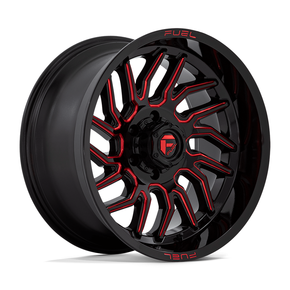 Fuel Off-Road D808 20X10 Gloss Black Milled W/ Red Tint 6x135 -18mm