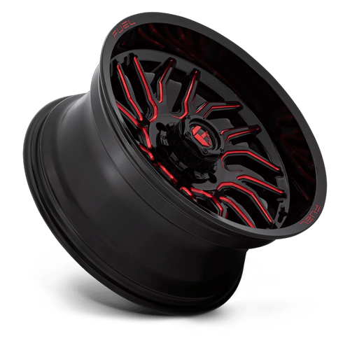 Fuel Off-Road D808 20X10 Gloss Black Milled W/ Red Tint 6x139.7 -18mm