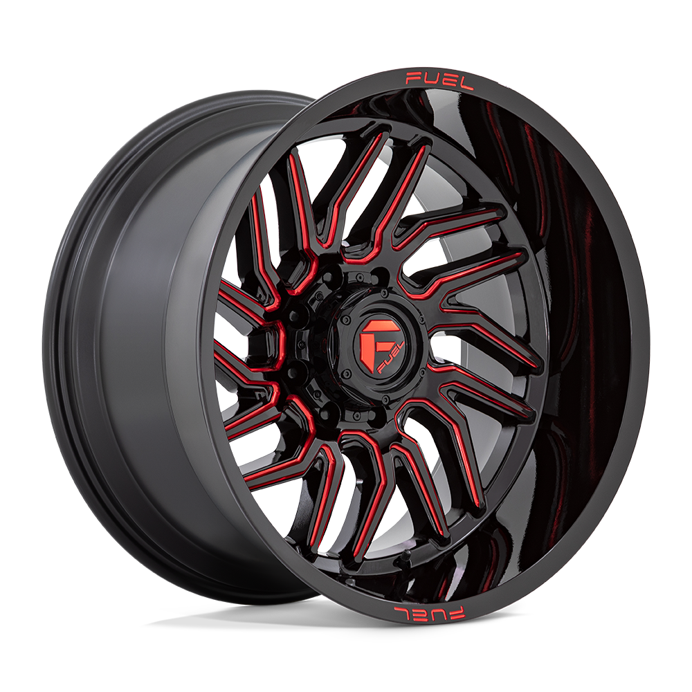 Fuel Off-Road D808 22X12 Gloss Black Milled W/ Red Tint 8x180 -44mm