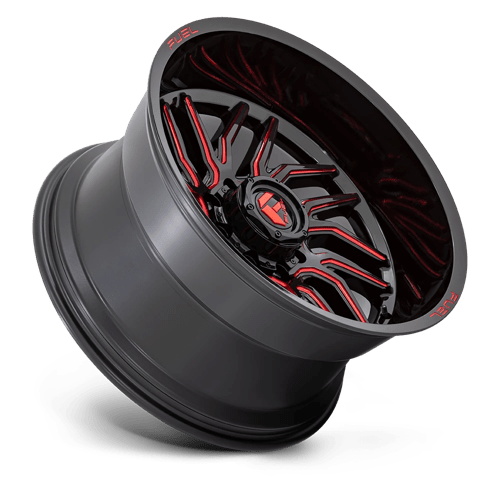 Fuel Off-Road D808 20X10 Gloss Black Milled W/ Red Tint 5x139.7 -18mm