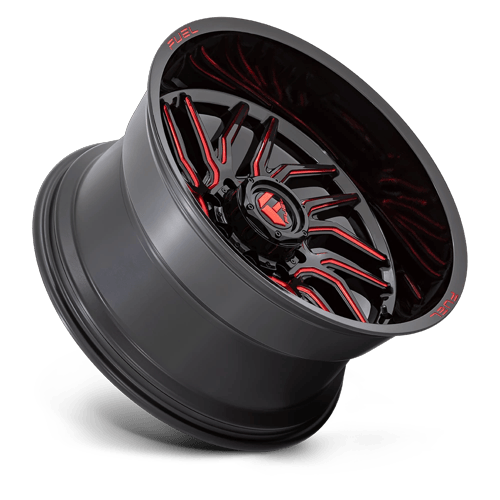 Fuel Off-Road D808 20X9 Gloss Black Milled W/ Red Tint 8x165.1 +20mm