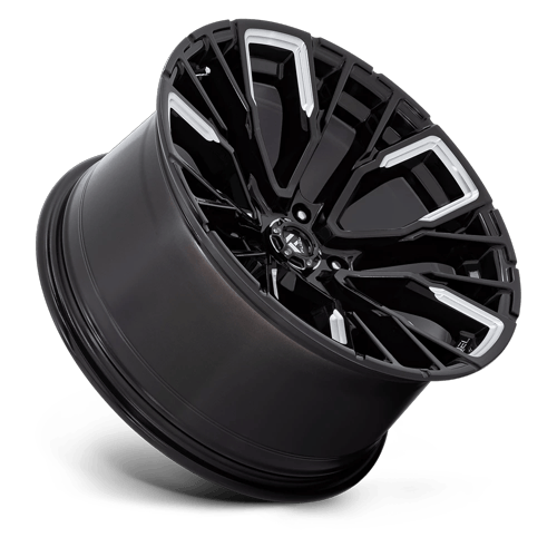 Fuel Off-Road Aluminum Wheels 20X10 Rebar D849 Gloss Black Milled