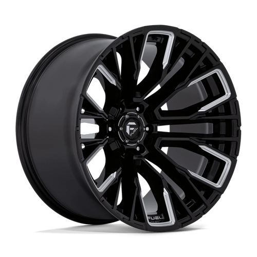 Fuel Off-Road Aluminum Wheels 22X12 Rebar D849 Gloss Black Milled