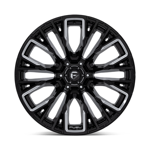 Fuel Off-Road Aluminum Wheels 22X12 Rebar D849 Gloss Black Milled