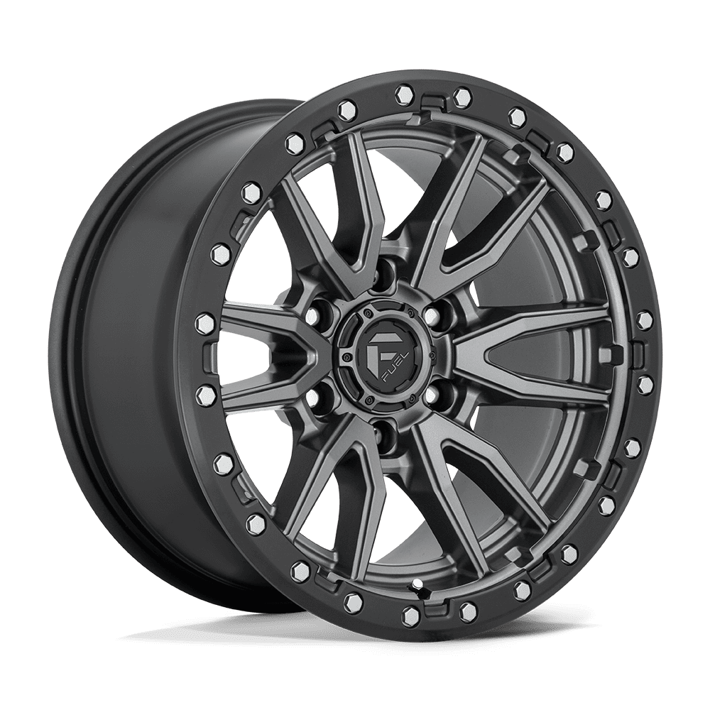 Fuel Off-Road D680 18X9 Matte Gunmetal Black Bead Ring 6x135 -12mm