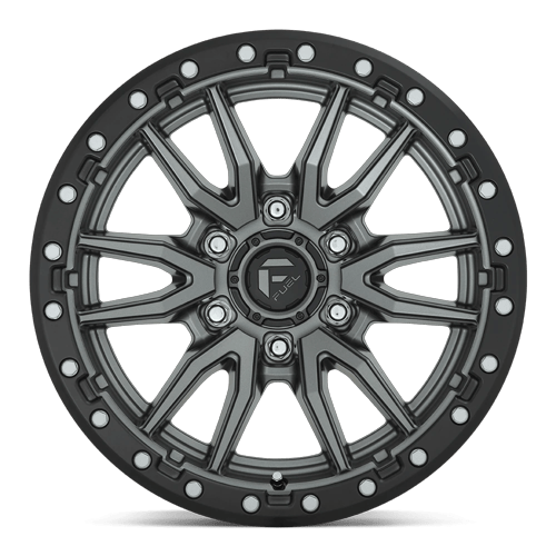Fuel Off-Road D680 18X9 Matte Gunmetal Black Bead Ring 6x135 -12mm