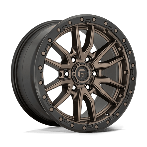 Fuel Off-Road Aluminum Wheels 18X9 Rebel D681 Matte Bronze Black Bead Ring