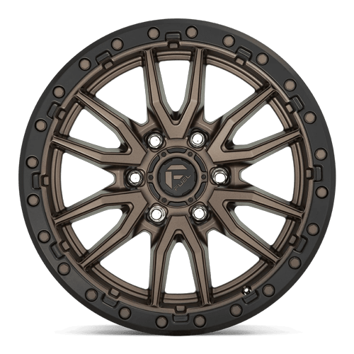 Fuel Off-Road Aluminum Wheels 18X9 Rebel D681 Matte Bronze Black Bead Ring