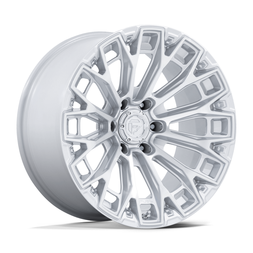 Fuel Off-Road D882 20X9 Gloss Silver W/ Machined Face 8x165.1 +1mm
