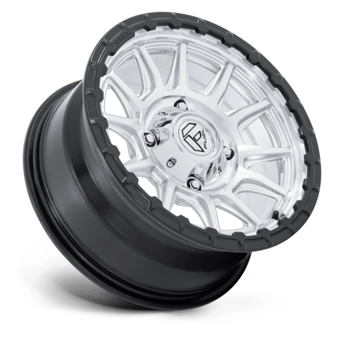 Fuel Off-Road D866 15X7 Hyper Silver Machined W/ Matte Black Lip 4x156 +38mm