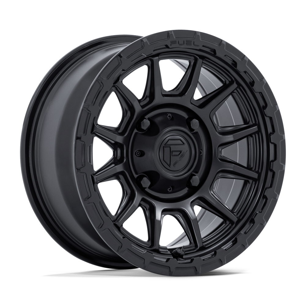 Fuel Off-Road D866 15X7 Matte Black W/ Gloss Black Lip 4x110 +10mm