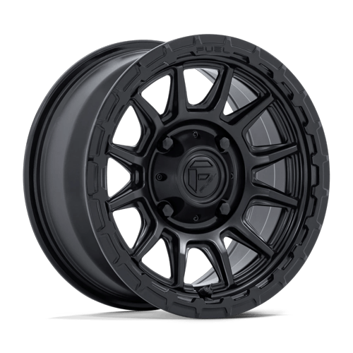 Fuel Off-Road Aluminum Wheels 15X7 Piston Utv FV866 Matte Black W/ Gloss Black Lip