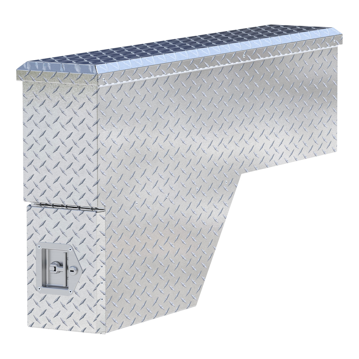 UWS FW-48-DS-D Bright Aluminum 48" Driver-Side Wheel Well Tool Box (LTL Shipping Only)