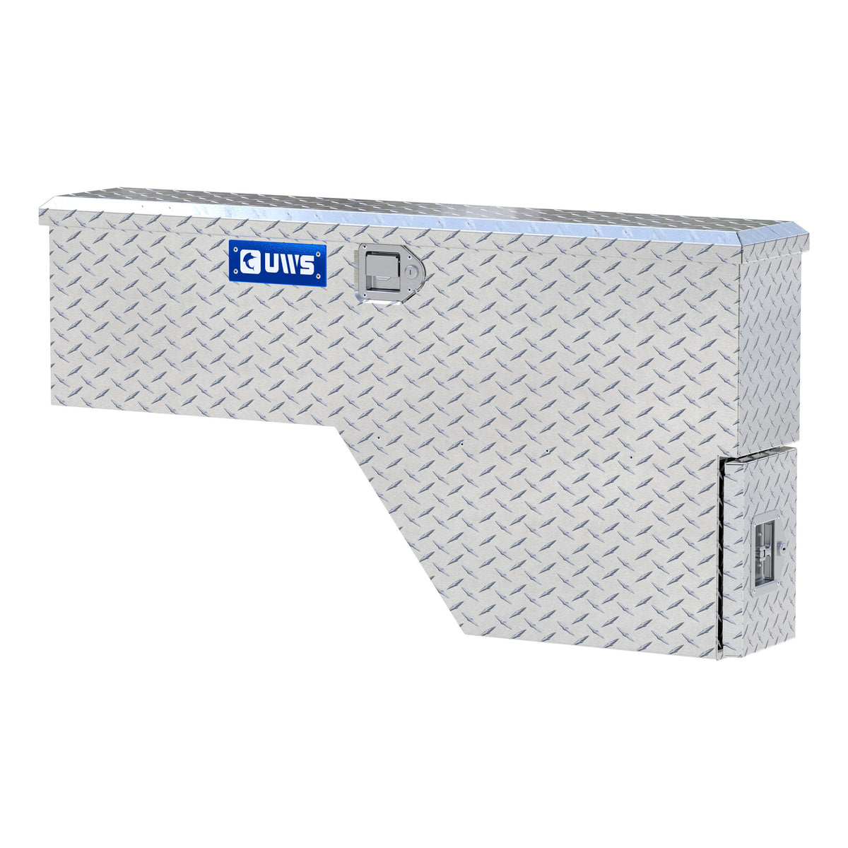 UWS FW-48-DS-D Bright Aluminum 48" Driver-Side Wheel Well Tool Box (LTL Shipping Only)