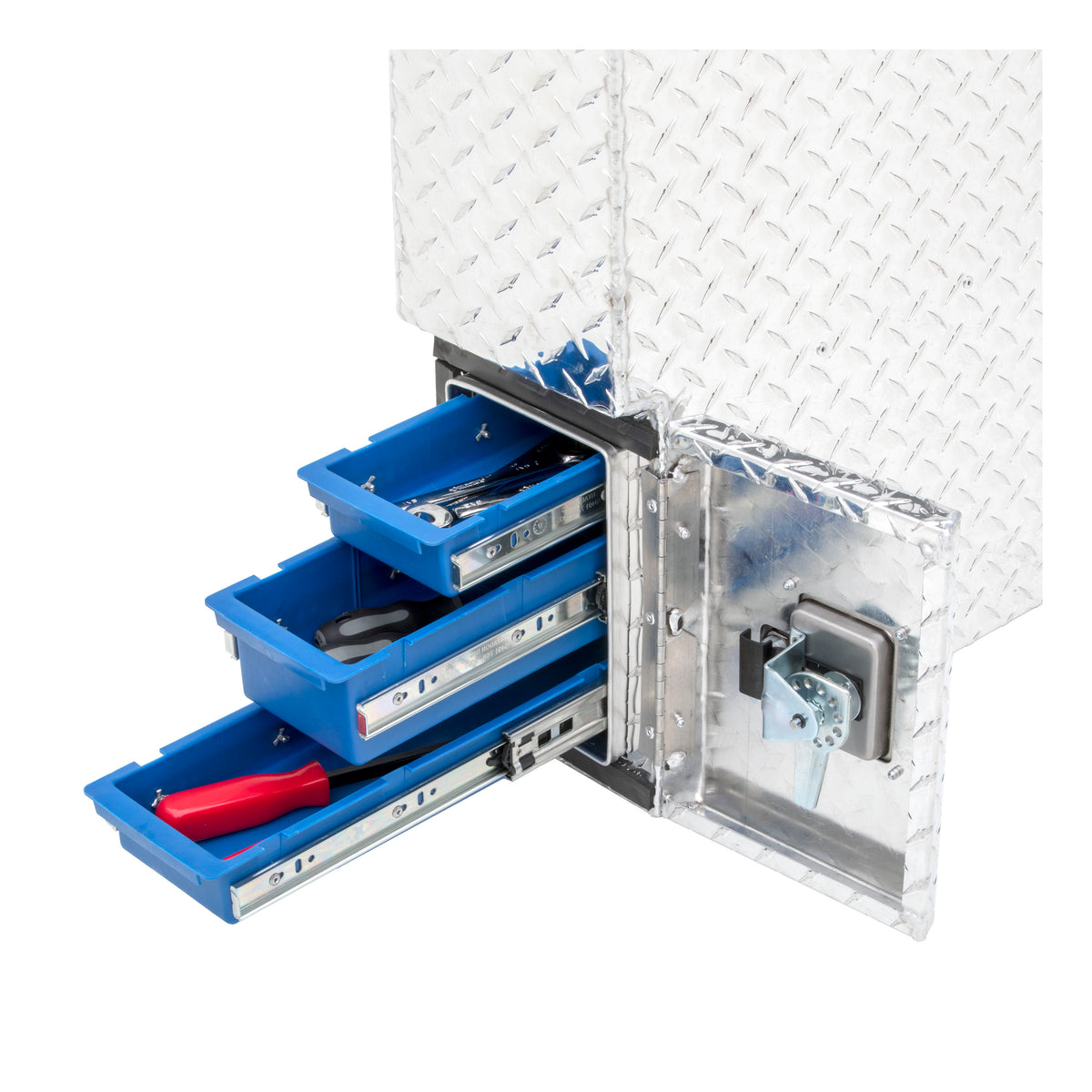 UWS FW-48-DS-D Bright Aluminum 48" Driver-Side Wheel Well Tool Box (LTL Shipping Only)