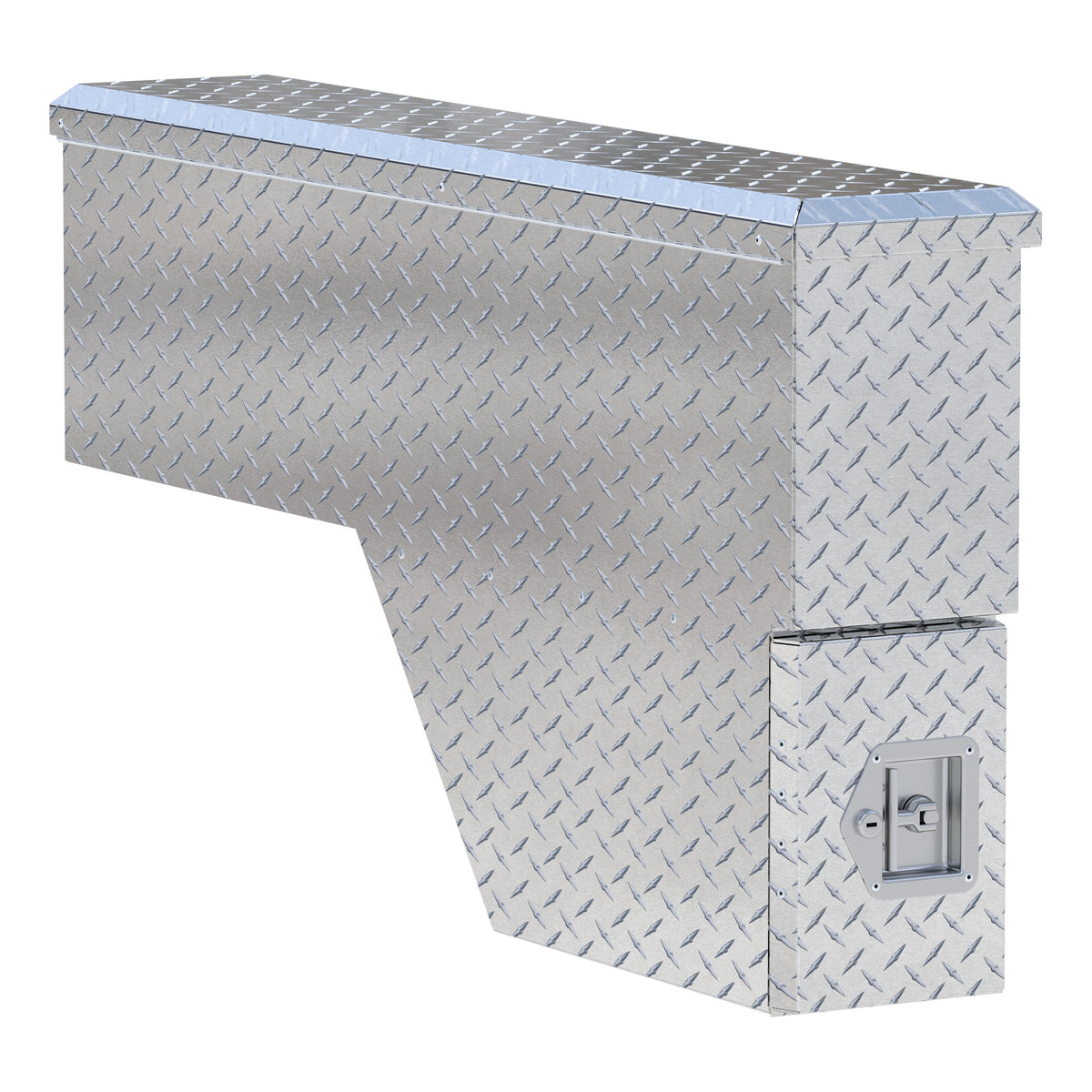 UWS FW-48-DS-P Bright Aluminum 48" Passenger-Side Wheel Well Tool Box (LTL Shipping Only)