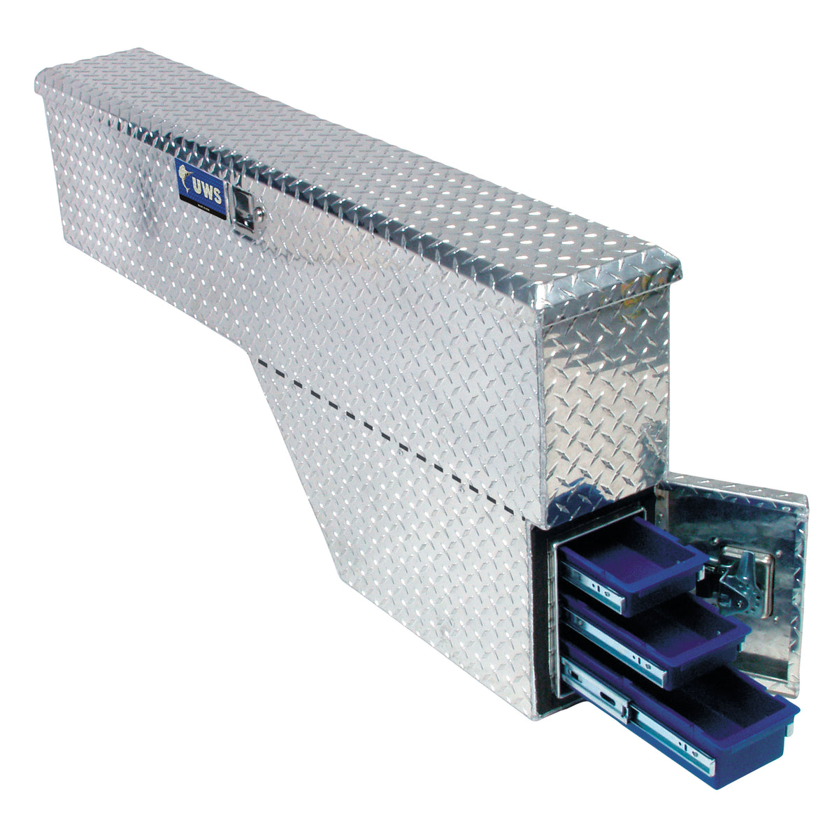 UWS FW-48-DS-P Bright Aluminum 48" Passenger-Side Wheel Well Tool Box (LTL Shipping Only)