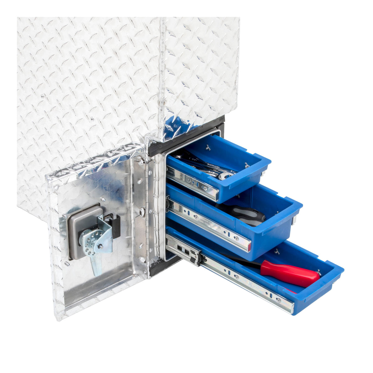 UWS FW-48-DS-P Bright Aluminum 48" Passenger-Side Wheel Well Tool Box (LTL Shipping Only)