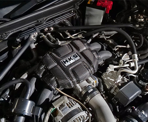 HKS 13-20 Toyota/Subaru 86/BRZ Dry Carbon Engine Cover (exc. 2016+ MT) - 70026-AT013 by HKS - front view