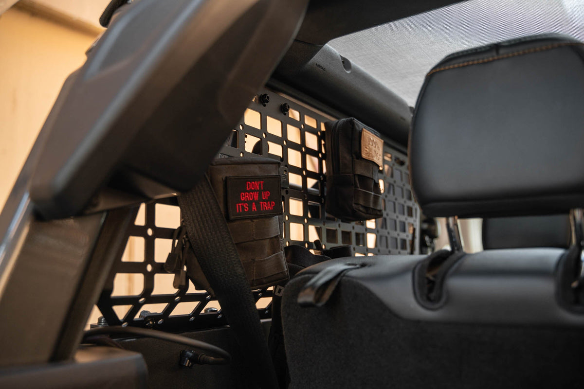 DV8 Offroad - 2021-2025 Ford Bronco 2-Door | Rear Window Pocket Molle Panels - MPBR-12
