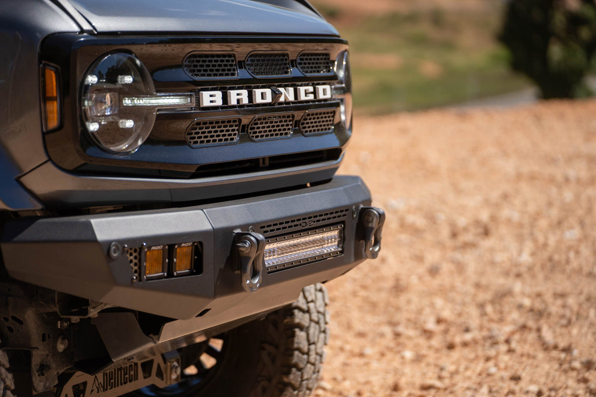 DV8 Offroad - 2021-2026 Ford Bronco | OE Plus Series Front Bumper V2 - FBBR-06