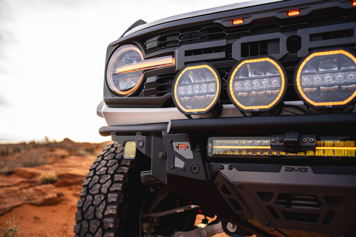 DV8 Offroad - 2022-2026 Ford Bronco Raptor Tube Front Bumper - FBFR-02